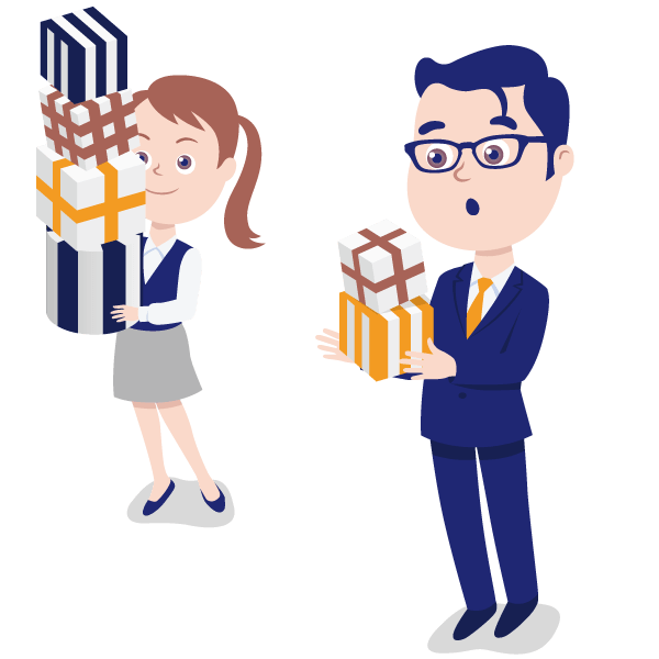 ボーナスプログラムが少ない