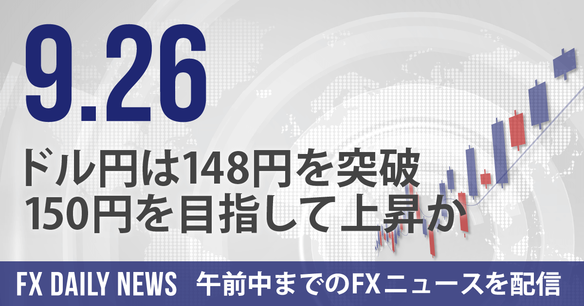 ドル円は148円を突破、150円を目指して上昇か