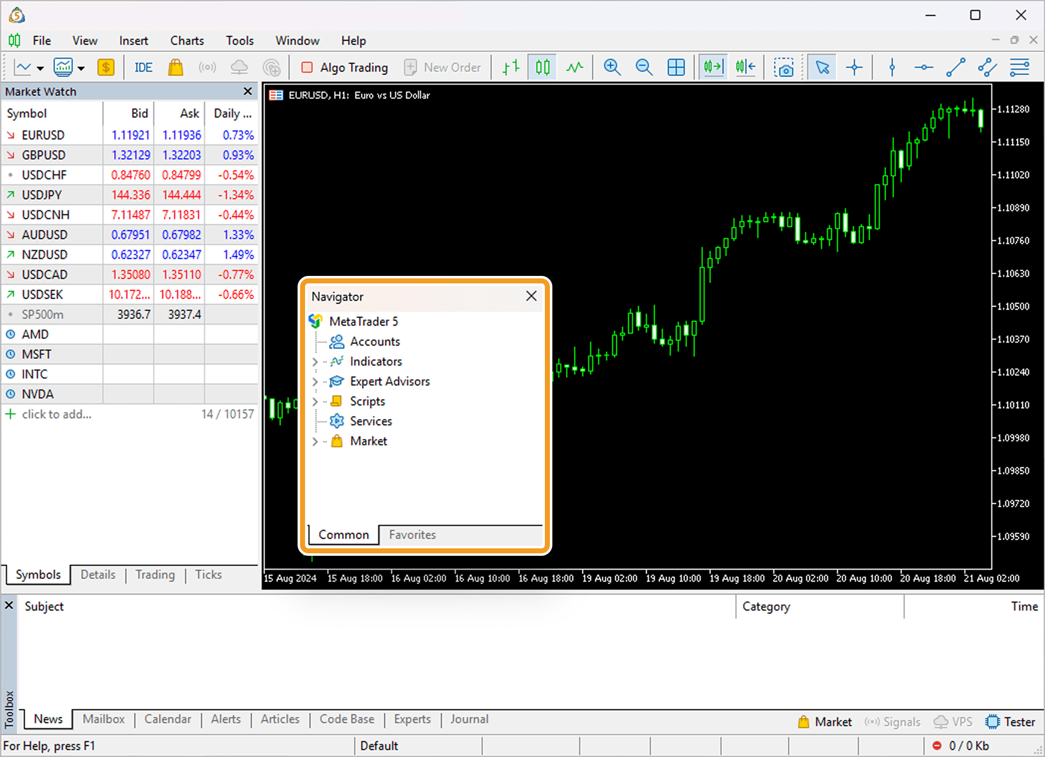 The window appears independently from the interface