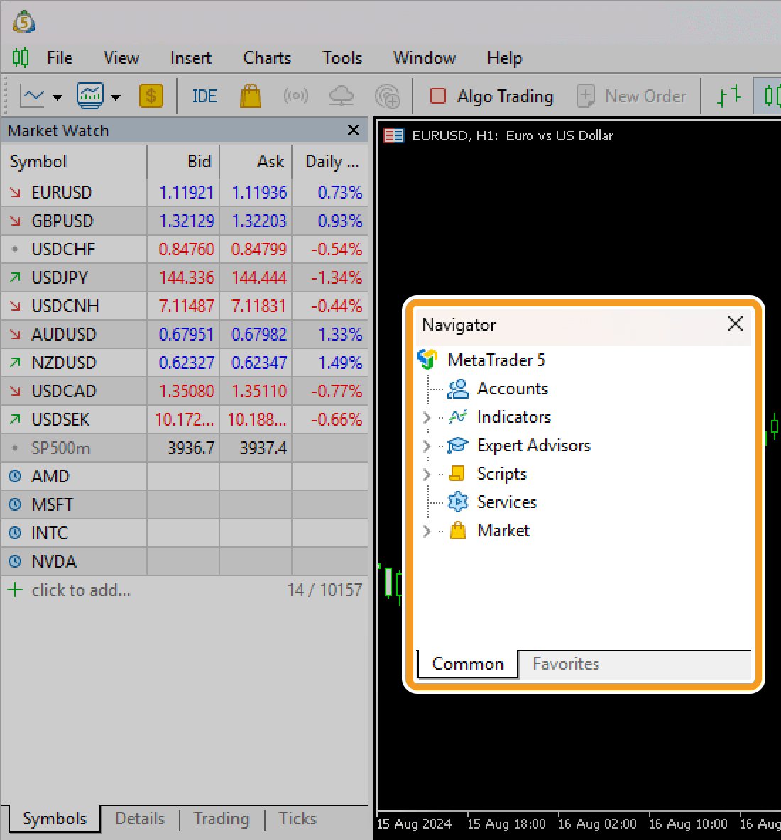 The window appears independently from the interface