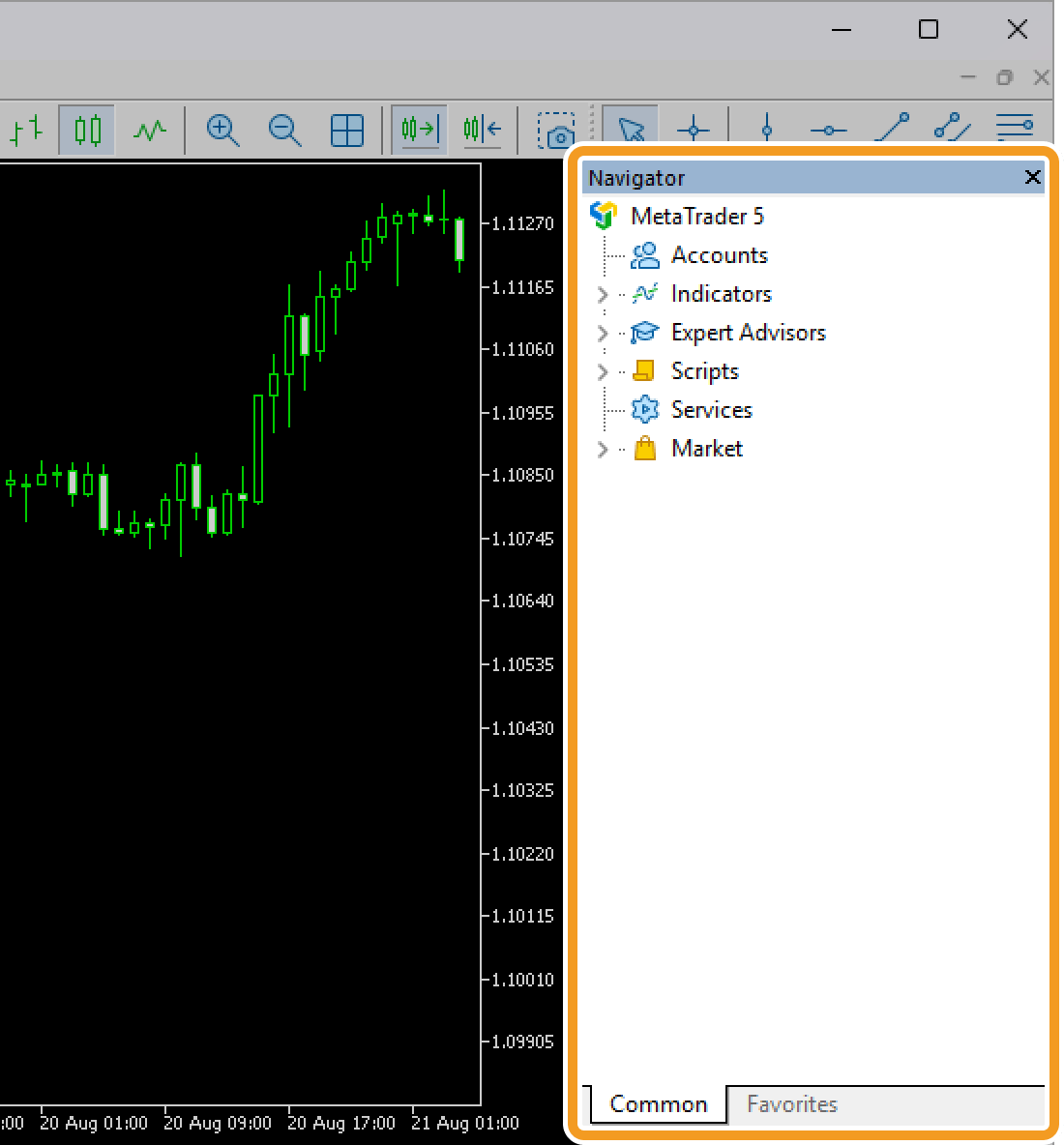 Dock a window to your preferred position