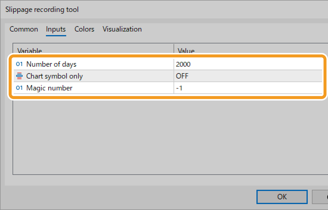 The settings file is applied