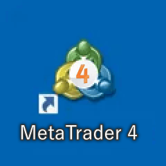 Click the MT4 shortcut to open MT4