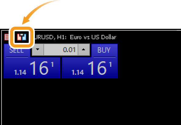 取引パネルを閉じる場合