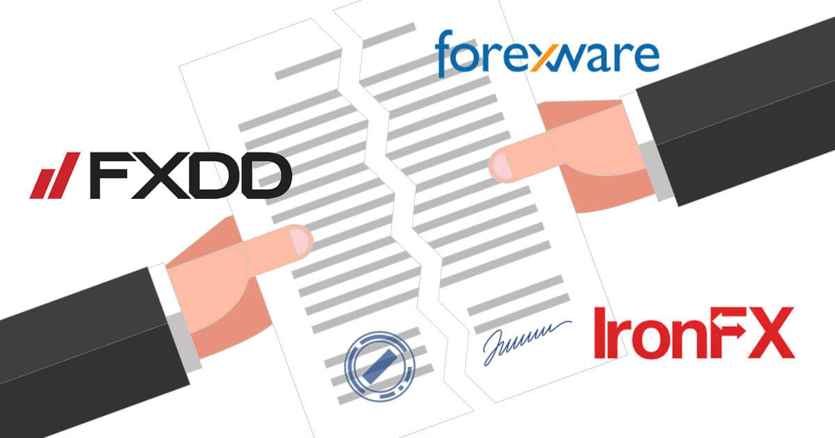 FXDDとIronFXの合併計画が中止に
