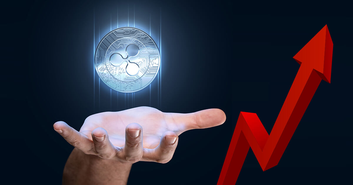 リップル急騰、仮想通貨の時価総額第2位に浮上