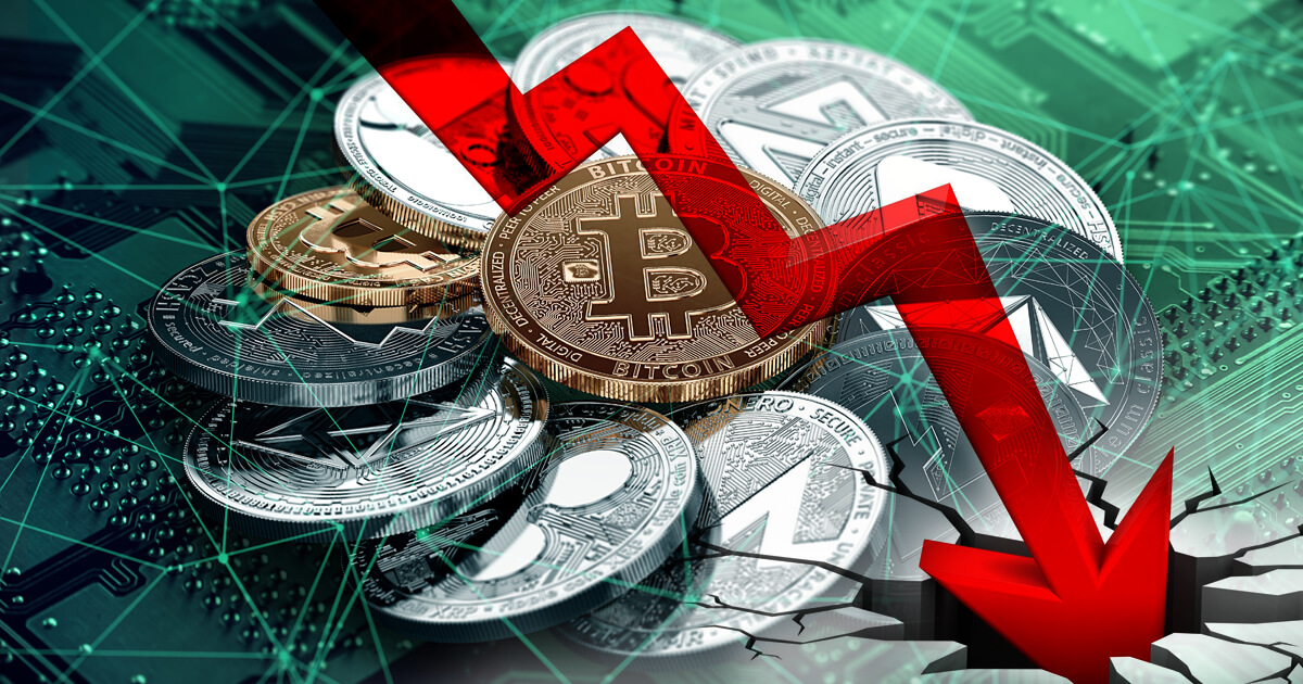 ビットコイン、イーサリアムを含む主要仮想通貨が暴落
