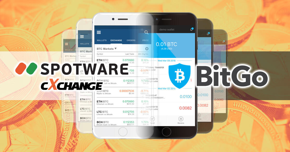 SpotwareのcXchangeとBitGoが統合