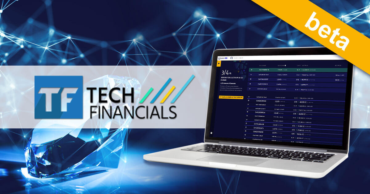 TechFinancials、ダイヤモンド取引所CEDEXのベータ版をリリース