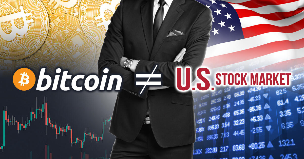 ビットコインと株式市場の低い関連性が明らかになる