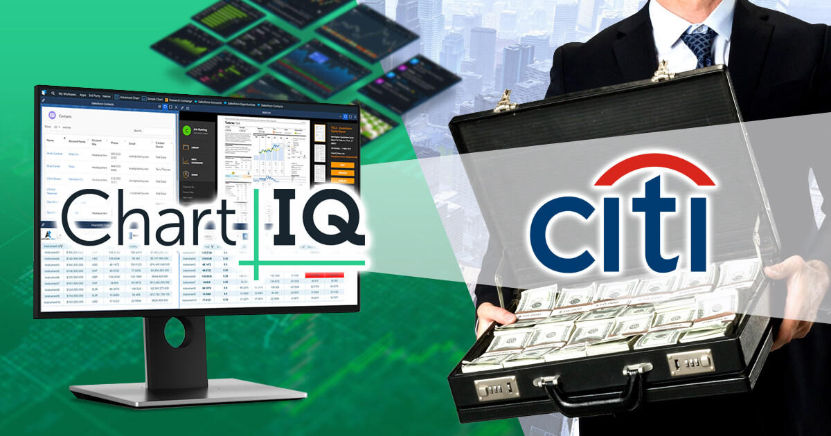 ChartIQ、シティグループから新たに事業資金を確保