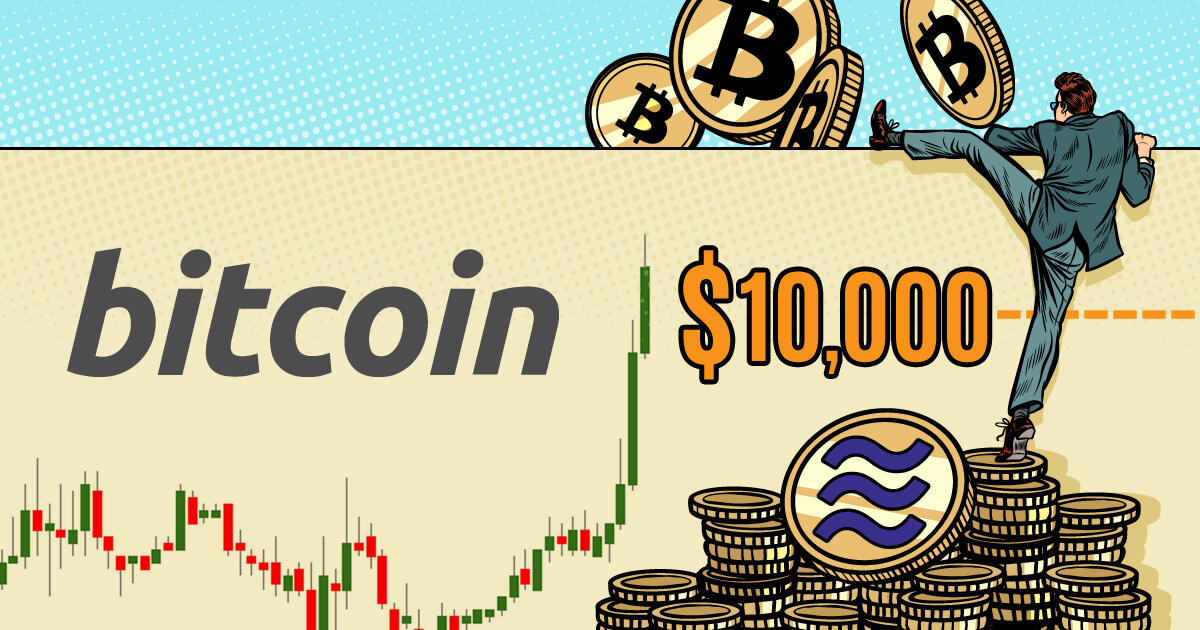ビットコイン価格が1万ドルの大台を突破