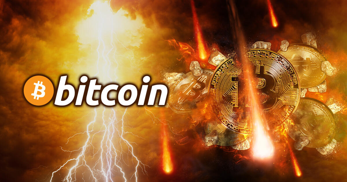 ビットコイン価格が15%の暴落を記録