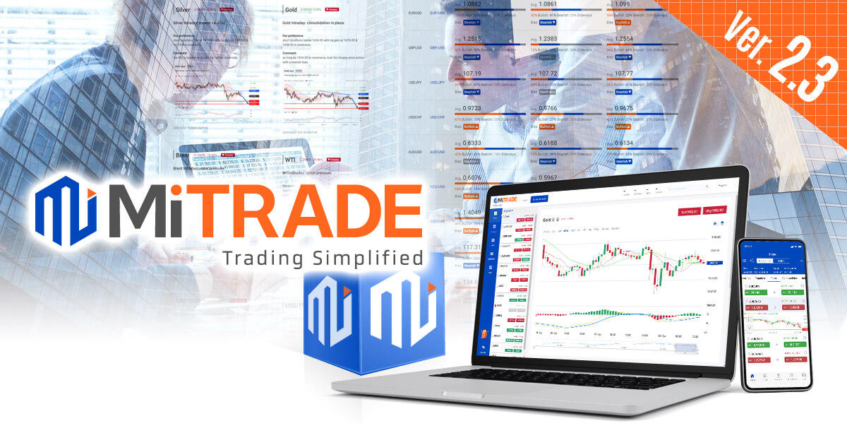 Mitrade、取引プラットフォームとウェブサイトを大幅刷新