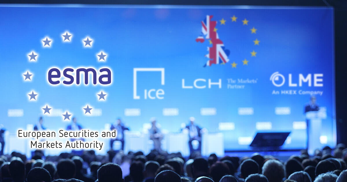 ESMA、英国拠点CCP3社に第三国CCPとしての認可を与える方針
