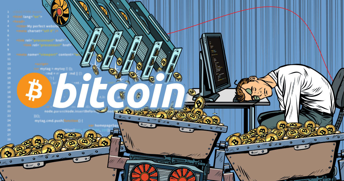 9月におけるビットコインマイナーの収益が前月から11％減少
