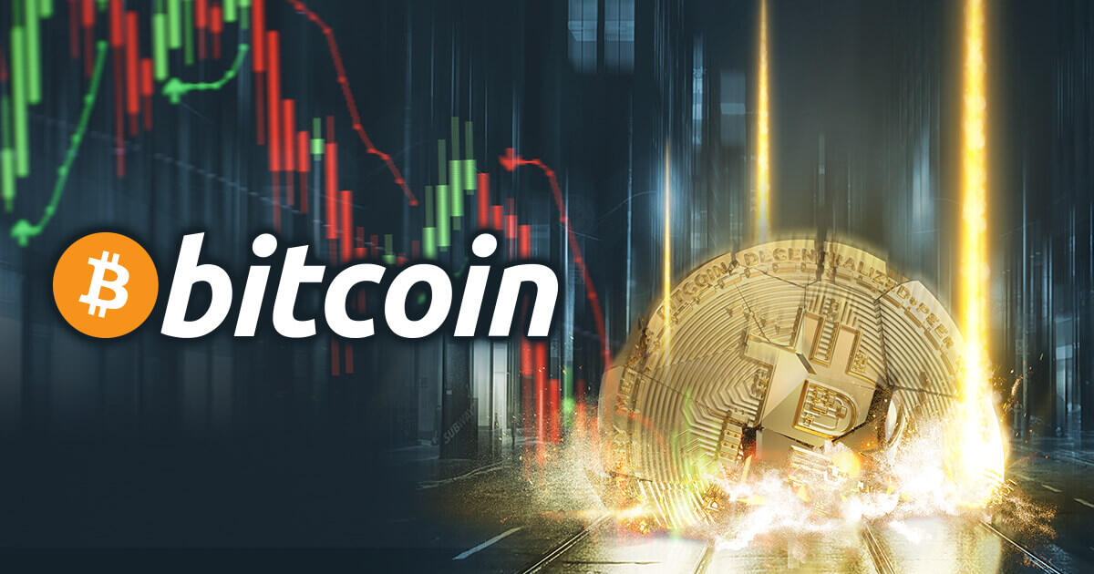 ビットコイン価格、過去3週間の最安値を記録