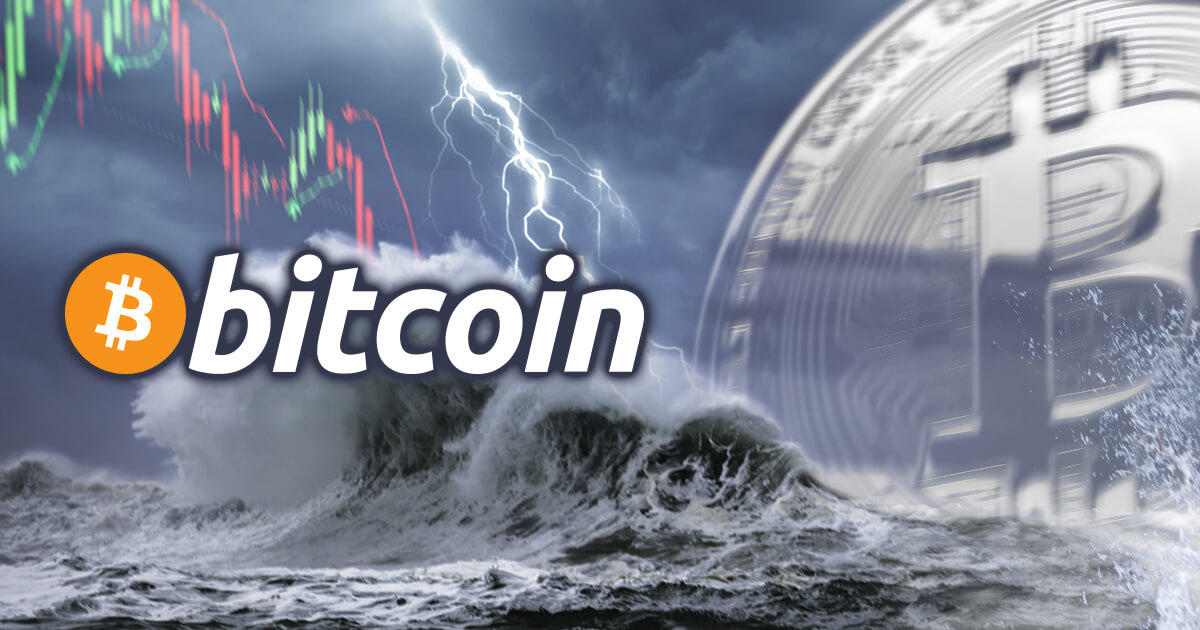 ビットコイン価格、フラッシュクラッシュで2,000ドル急落