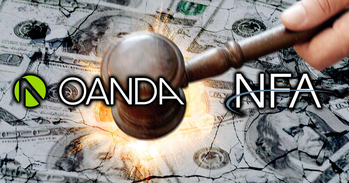 OANDA、全米先物協会から20万ドルの支払命令を受ける