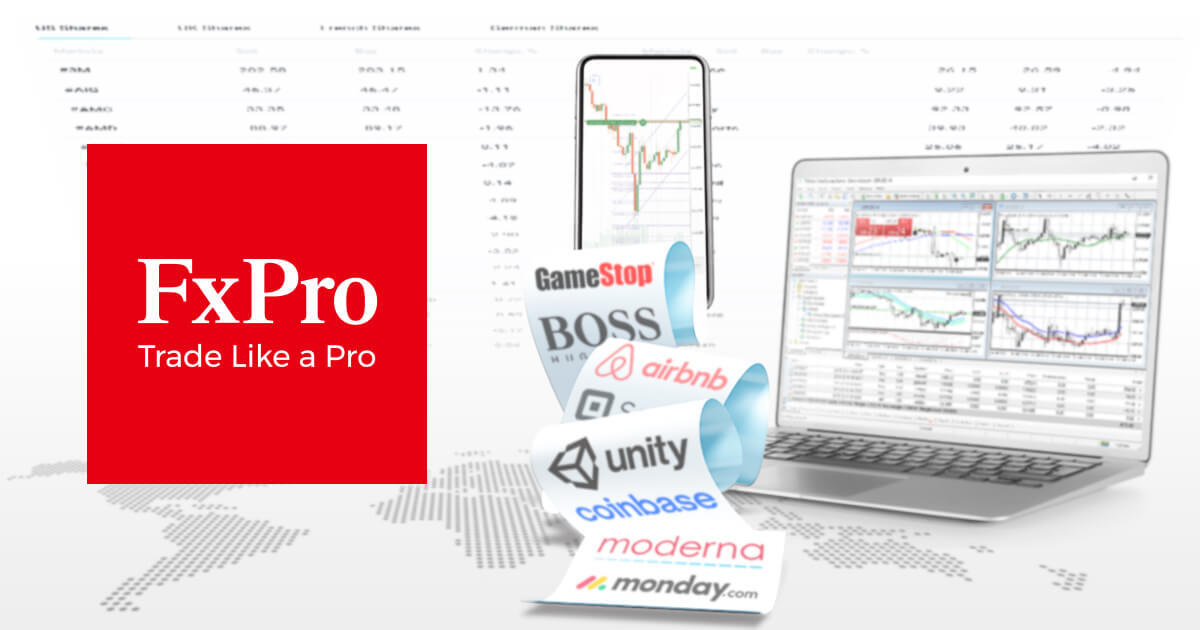 FxPro、100種類以上の個別株CFDを追加