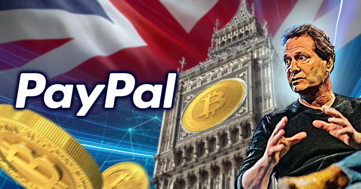 ペイパル、仮想通貨関連サービスを英国に展開する可能性