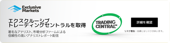Exclusive Marketsのトレーディングセントラルバナー
