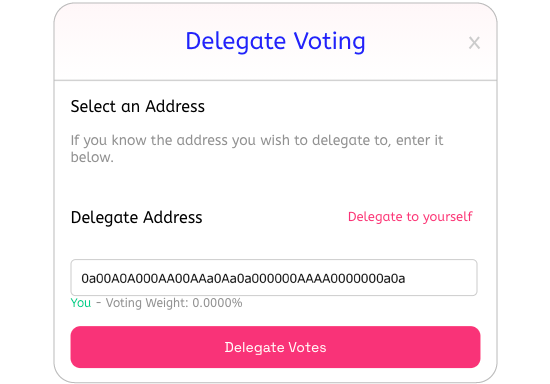 BITトークンのデリゲート開始