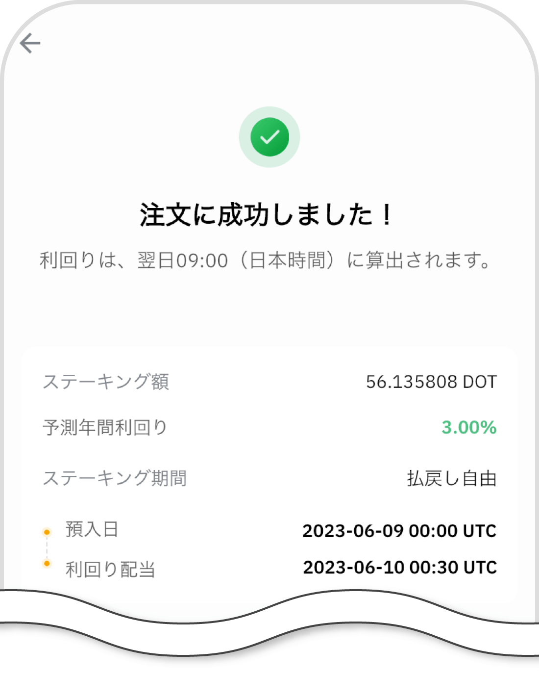 注文完了画面