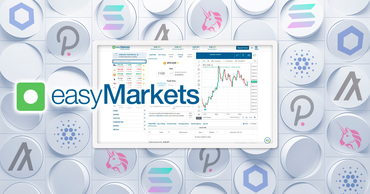 easyMarketsが新たに仮想通貨6通貨を追加