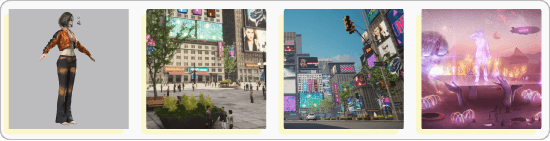 Realy MetaverseのVirtual Cityとアバターの画像