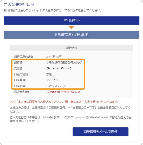 りそな銀行BWシステム