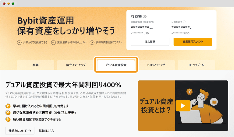 デュアル資産投資