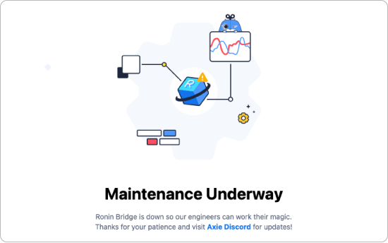 Ronin Bridgeにおけるサービス停止の通知