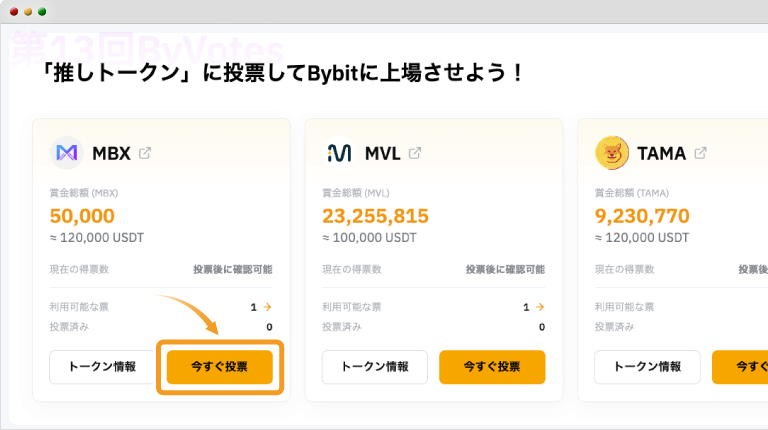 ByVotes投票ページ