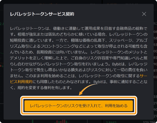 Bybitレバレッジトークンリスク警告