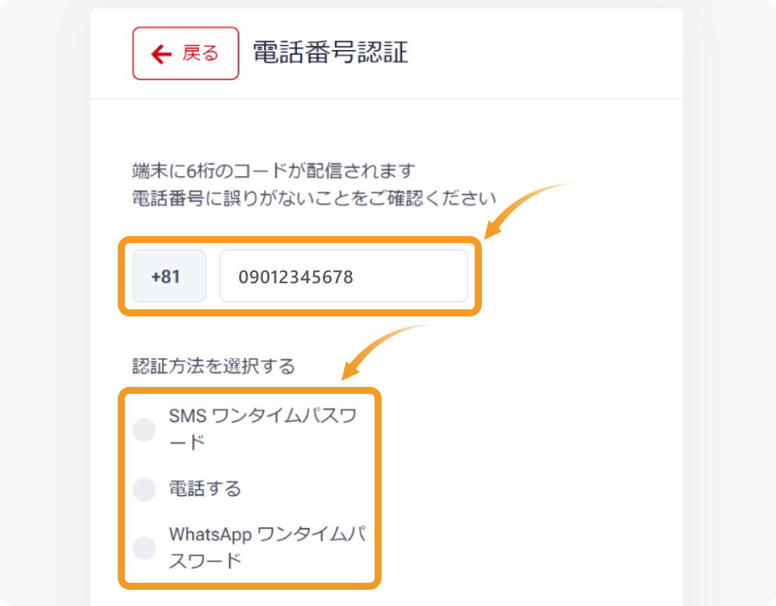 HFM電話番号認証