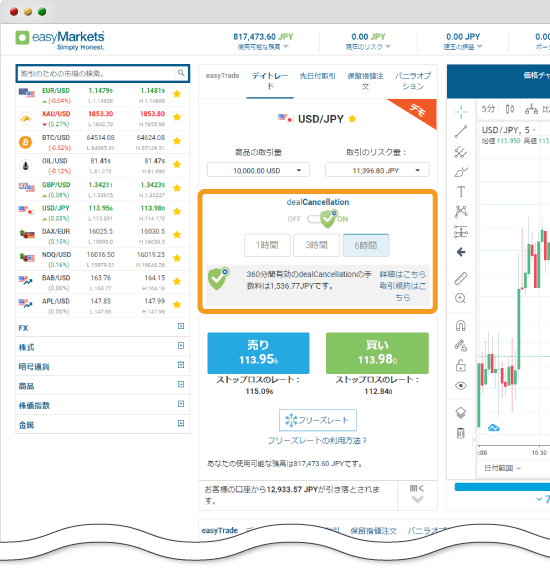 dealCancellation画面