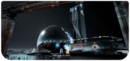 Galaxy Arenaのメタバースイメージ画像