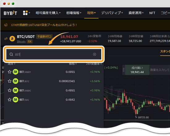 BIT/BTC検索