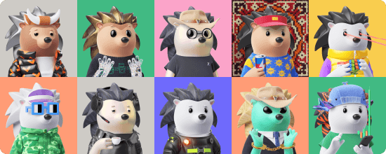 dYdXのコンペティションの景品のNFT「Hedgies」