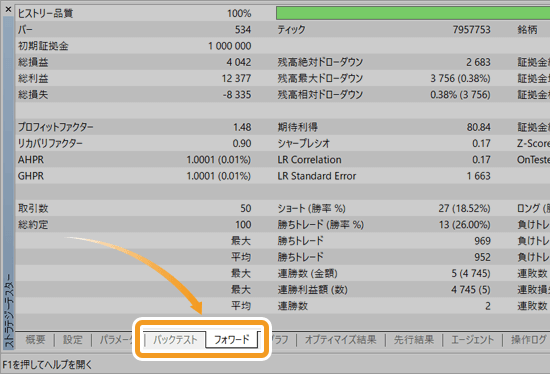 フォワードタブ