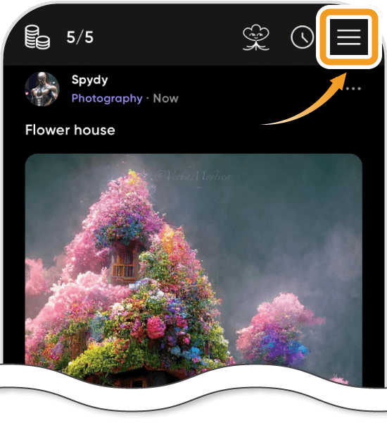 Phaverの視聴トピック選択画面
