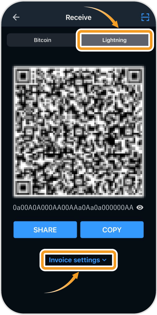 Muunウォレットの送金画面