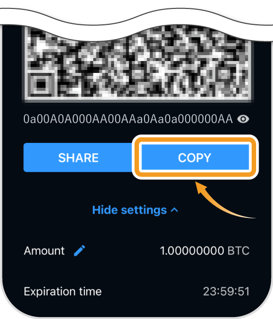 Muunウォレットの送金画面