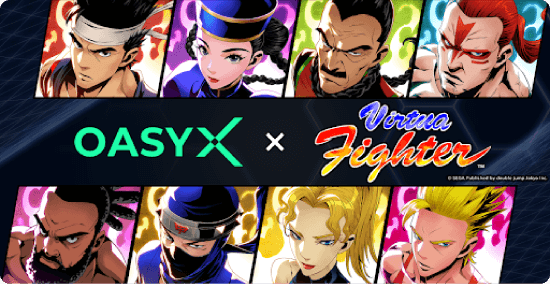 OASYXとバーチャファイターのコラボ画像