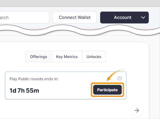 DAO LaunchPadの画面