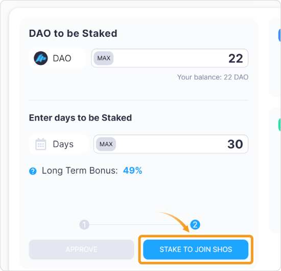 DAO Makerのステーキングメニュー