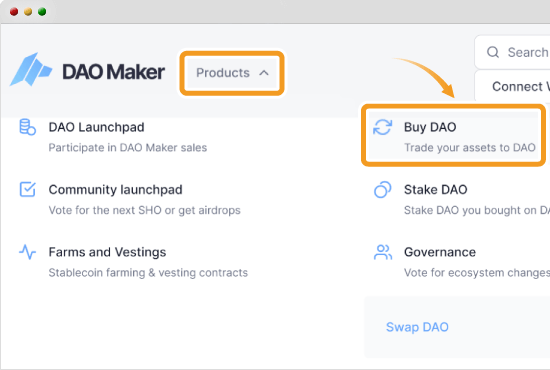 DAO Makerのステーキングメニュー