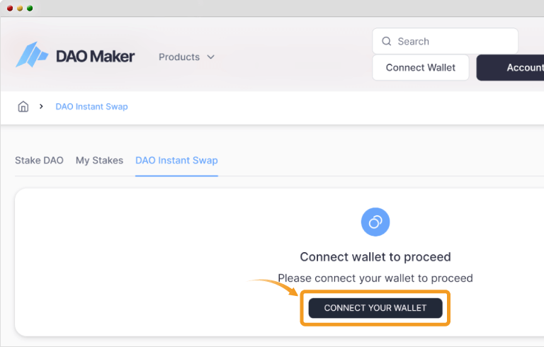 DAO Makerのステーキングメニュー