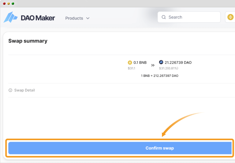 DAO Makerのステーキングメニュー
